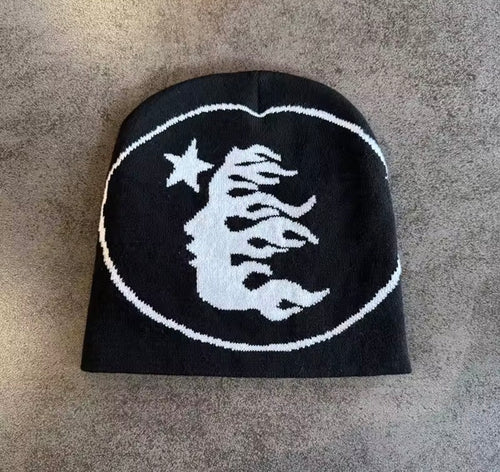 1pc Face Pattern Knitted Beanie