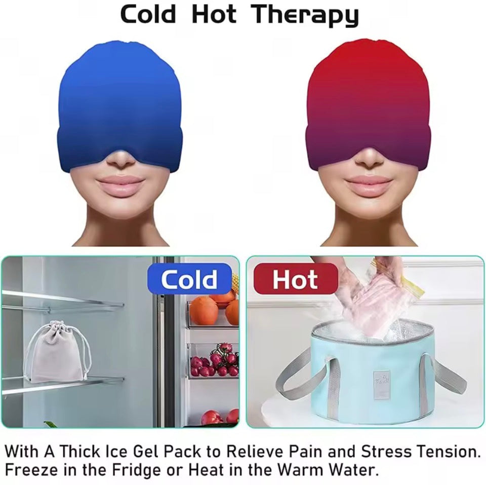 Gel ice Headache Relief Hat